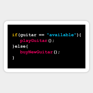 Guitar Aquisition Syndrome Coding Snippet Magnet